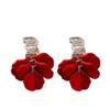Fashion Rhinestone Earrings for women, Golden Plated Hypoallergenic Statement Pearl