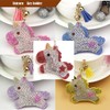 [Rigural] Keychain Unicorn Bag Charm Key Ring Sparkly, purple