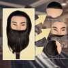 Eumos Mannequin Head, Male Mannequin Head with Human Hair 12''