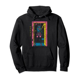 Creepy Girl Cat Grunge Slasher Pastel Goth Anime Horror Pullover Hoodie