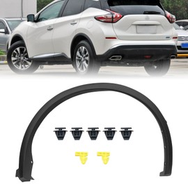 Rear Fender Flare Fender Trim Molding Compatible with 2015-2024 Nissan Murano, Left Rear Driver Side