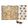 Pirate Treasure Map Party Game (mask & 12 flags included)