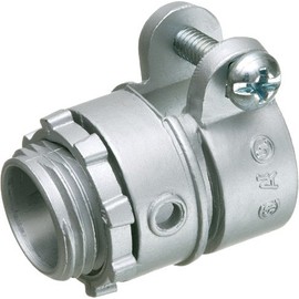 ARLINGTON INDUSTRIES L421 for FLEX_AC_MCI CABLE, CONCRETE TIGHT WHEN TAPED, SQUEEZE CONNECTORS, SINGLE SCREW, ZINC DIE-CAST, TRADE SIZE 1/2 INCH