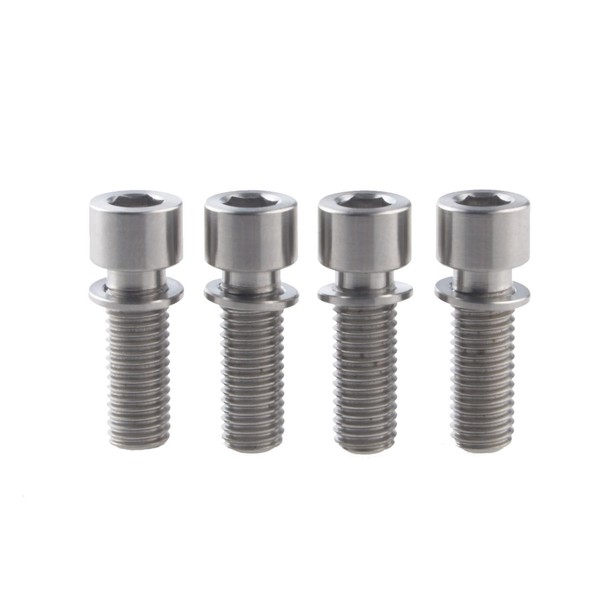 Dingtai Size M7x20mm Hex Socket Bolt Washer Long Titanium Alloy