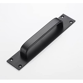 Xiyaxin Aluminum Alloy Door Handle, Total Length 7.87 inches, Width 1.57 inches , Hole spacing 7 inches， Black