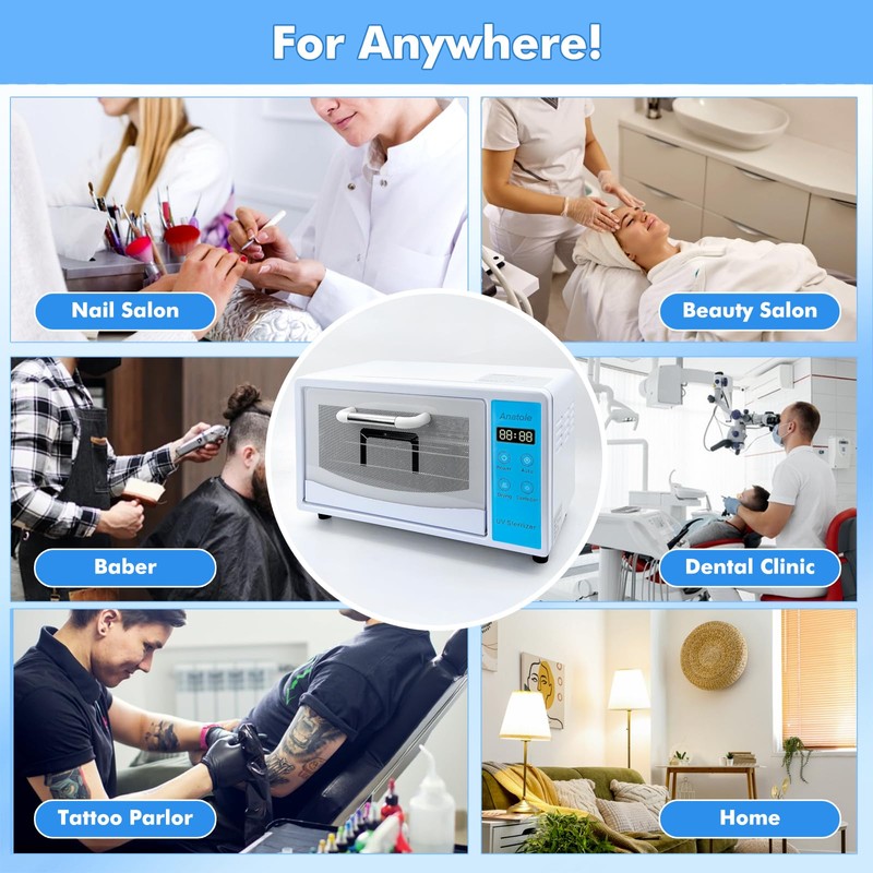 Anatole UV Light Nail Tool Cleaning Machine Dryer 10L Multifunctional