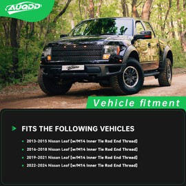 AUQDD 10Pc Front End Suspension Kit Fit For 2013-2024 Ni-ssan Leaf, 2 Lower Control Arm w/Ball Joint 2 Sway Bar Link 4 Outer Inner Tie Rod End (# K621156 K621157 K750719 EV800951 ES801171)