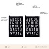 Design Letters Classic Tea Towel (Black) - 100% Cotton, Oeko-Tex