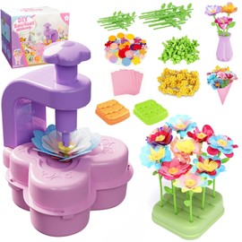 DIY Bouquet Making for Kids,Fabric Flower Bouquets Toys,Arts and Crafts for Girls Ages 4-8,Perfect for Birthday Gift and Flower Arrangement.