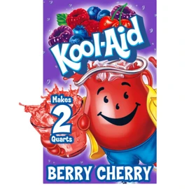 Kool-Aid Twists Blastin' Berry Cherry Unsweetened Soft Drink Mix, 0.17-Ounce Packets (Pack of 96)