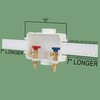 Lingmfg Washing Machine Outlet Box Sweat Thread with 2 inch