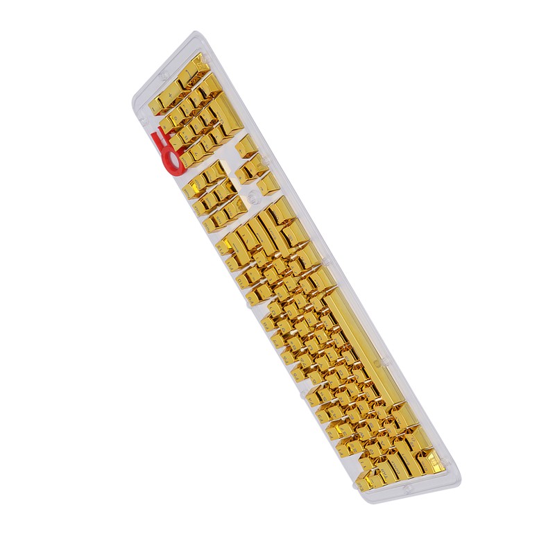 104Pcs Keycaps Metallic Durable Stable TwoTone Translucent Backlit Mechanical Keyboard