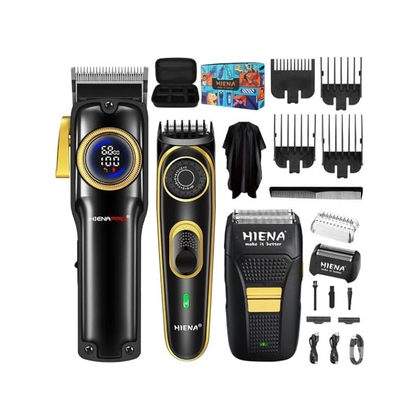 Razors Professional Hair Cutting Machine 3-Piece Set,USB Charging Trimmer,Cordless use