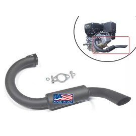 ARSPORT Under the head Exhaust Muffler Black replacement for Predator Max 459cc.