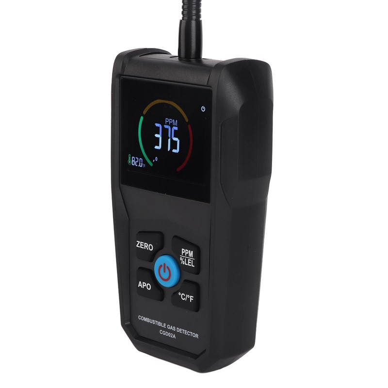 Combustible Gas Detector 50‑50000PPM LCD Display Screen Portable Gas Leak