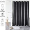 AooHome Extra Long Shower Curtain 72 Width x 84 Height