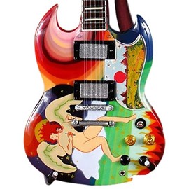 FanMerch Guitar, Cream, Yardbirds, Blind Faith, Psychedelic Fool Miniature Guitar Collectible
