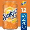 Sunkist Orange Soda Pop, 12 fl oz, 12 Pack Cans