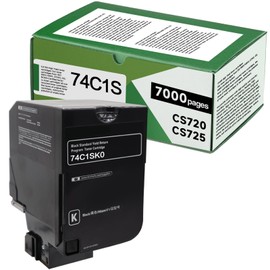 WYFYINK 74C1SK0 Black Compatible 7000 Pages Toner Cartridge High Yield Replacement for CS725 CX725 CS720 Printer(1Pack)