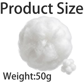 zhuyva Stuffing Filling, 50g Polyester Stuffing for Crochet