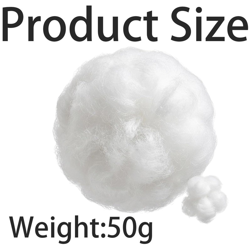zhuyva Stuffing Filling, 50g Polyester Stuffing for Crochet