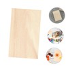 DOITOOL 10Pcs Unfinished Wooden Planks for DIY Crafts Smooth Basswood