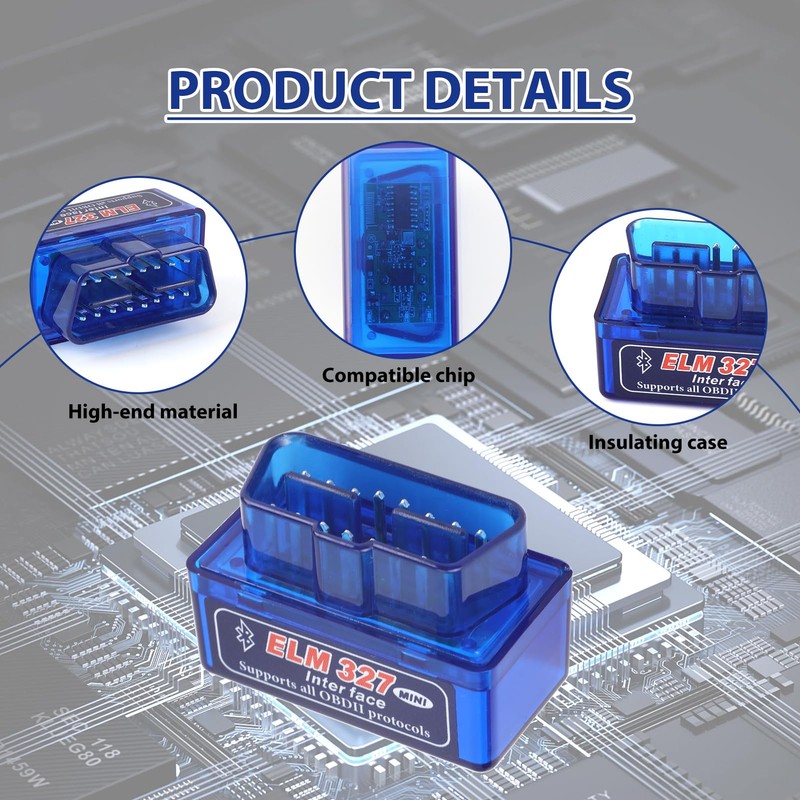 Pennle Mini Bluetooth OBD2 Code Reader, OBD2 Scanner Car Automotive