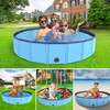 Foldable Dog Pool, Dog Pet Swimming Pool Portable PVC Pet