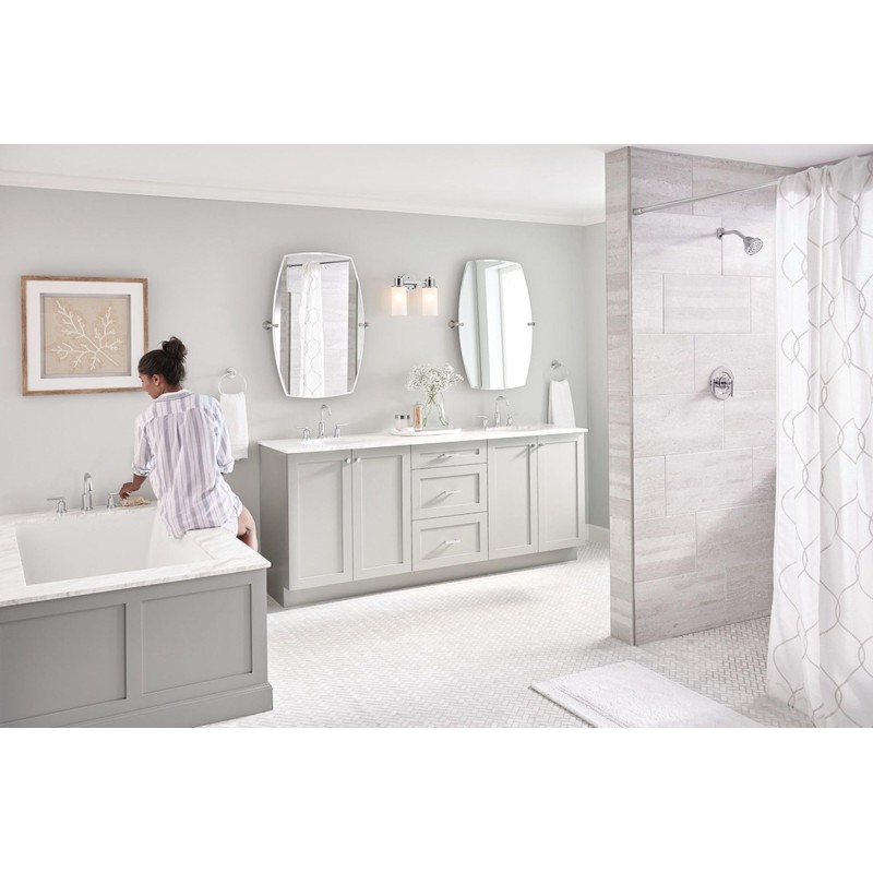 Moen Gibson Chrome Posi-Temp Pressure-Balancing Modern Valve Handle Only Trim,