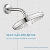 OFFO Shower Arm Flange Brushed Nickel 2.5 Inches in Outer