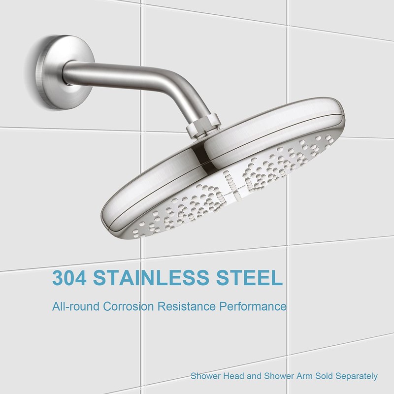 OFFO Shower Arm Flange Brushed Nickel 2.5 Inches in Outer