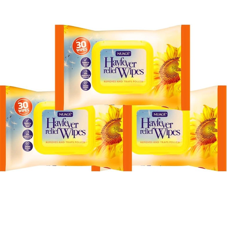 Hezvic Hayfever Allergy Relief Wipes - Remove and Traps Pollen