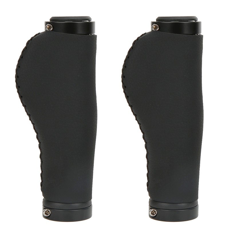 Black Flat Bicycle Handlebar Grips Soft Handle Sleeve Cover Mountain