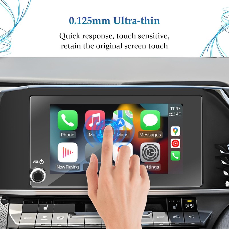 SKTU Toyota Camry 2025 Screen Protector - 8 Inch Navigation