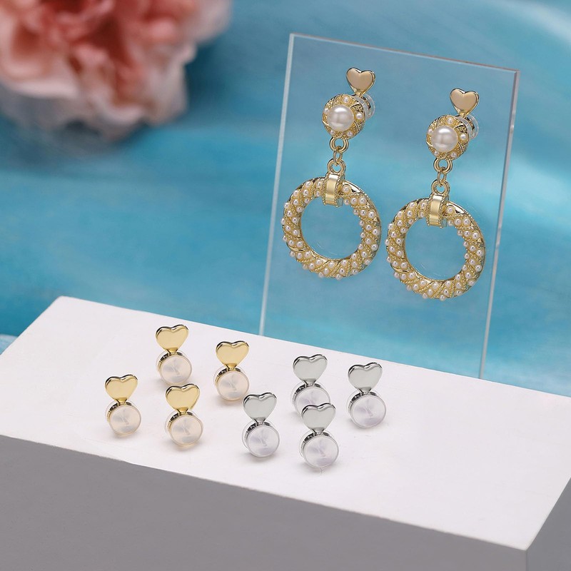 Kerryjewl Rubber Earring Backs for Droopy Ears,Silicone Earring Lifter for