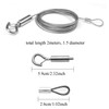 ZKSM Picture Hanging Wire 2 Packs Adjustable Stainless Steel Wire