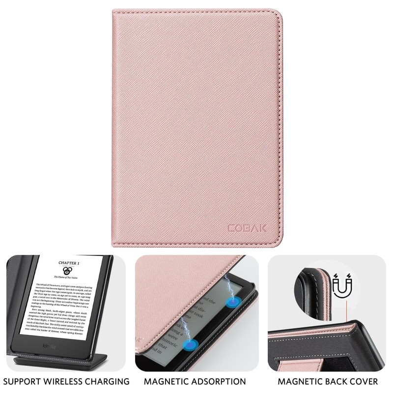 CoBak Case for 6" E-Reader - PU Leather Smart Cover