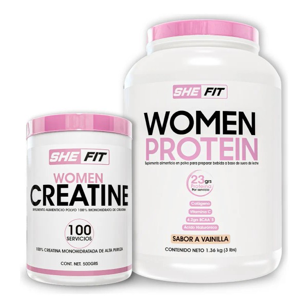 Bhp She Fit Women Protein Vainilla + Women Creatine 500g