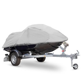 Pyle Jetski Cover, Marine Grade, Waterproof Fabric, Trailer Storage, Elastic Cord, 102” to 107” Length, Personal Watercraft Protection, Universal Fit, Includes Storage Bag, Durable Polyester