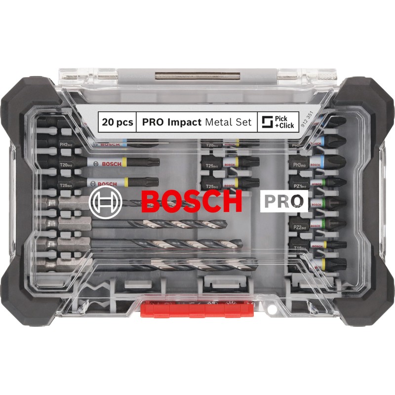 Bosch 20x PRO Impact Metal Set 20 Pieces (for Steel,
