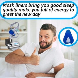 Unbranded 4 Pack CPAP Mask Liners - Silky Covers for Full Face Masks, One Size Fits All