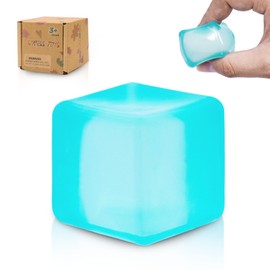 Graphinza Nice Cube Squeeze Toys Taba Squishy Squishy Cubes Ice Cube Fidget Toy Sensory Fidget Toys Stress Cube Anxiety Relief for Kids and Adults Small Blue (blue)