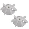 cyclingcolors 2 x Fan Wheel Electric Motor Plastic Compressor Fan