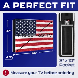 Outdoor TV Cover 65 Inch Waterproof and Weatherproof |TV Cover for Outside 65 | Outdoor TV Enclosure | Smart Shield TV Screen Protector for Outside TV | Cover for Moving | TV Display Protectors