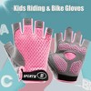 XuoAz Kids Fingerless Bike Gloves - Non Slip Boys-Girls Half