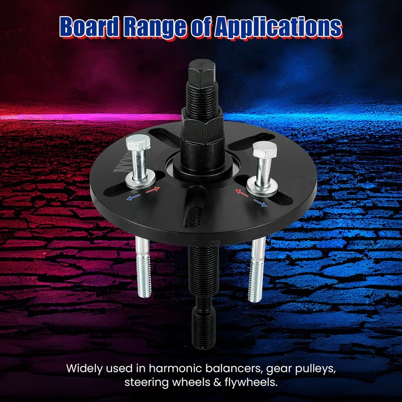 NYXOVA Harmonic Balancer Puller Removal & Install Tool Kit, Flywheel