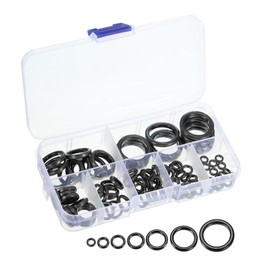 PATIKIL Fishing Rod Repair Kit 0.24-0.93in, 100Pcs 7 Size Ceramic Guides Ring Replacement Fishing Pole Eyelet Repair for Saltwater Freshwater, Black