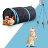 Cat Tunnel, Andiker Cat Tunnel with 2 Holes, Foldable Washable