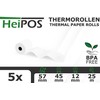 HeiPOS Thermal Cash Register Rolls, Width: 57 mm, Roll Diameter:
