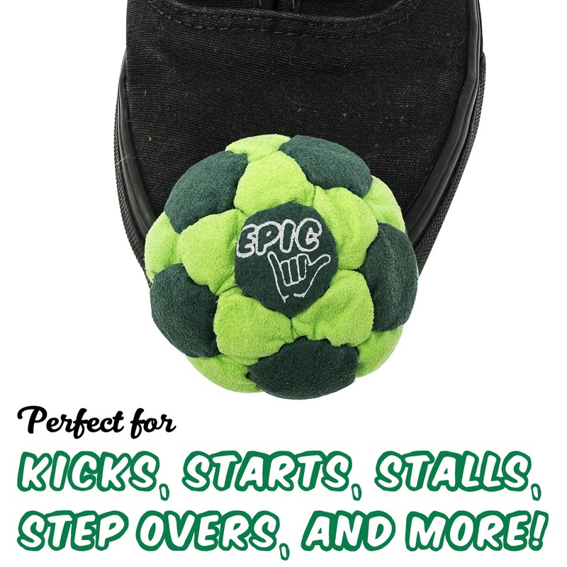 Epic Hacky Saks Classic Footbag Hacky Sack Balls for Adults